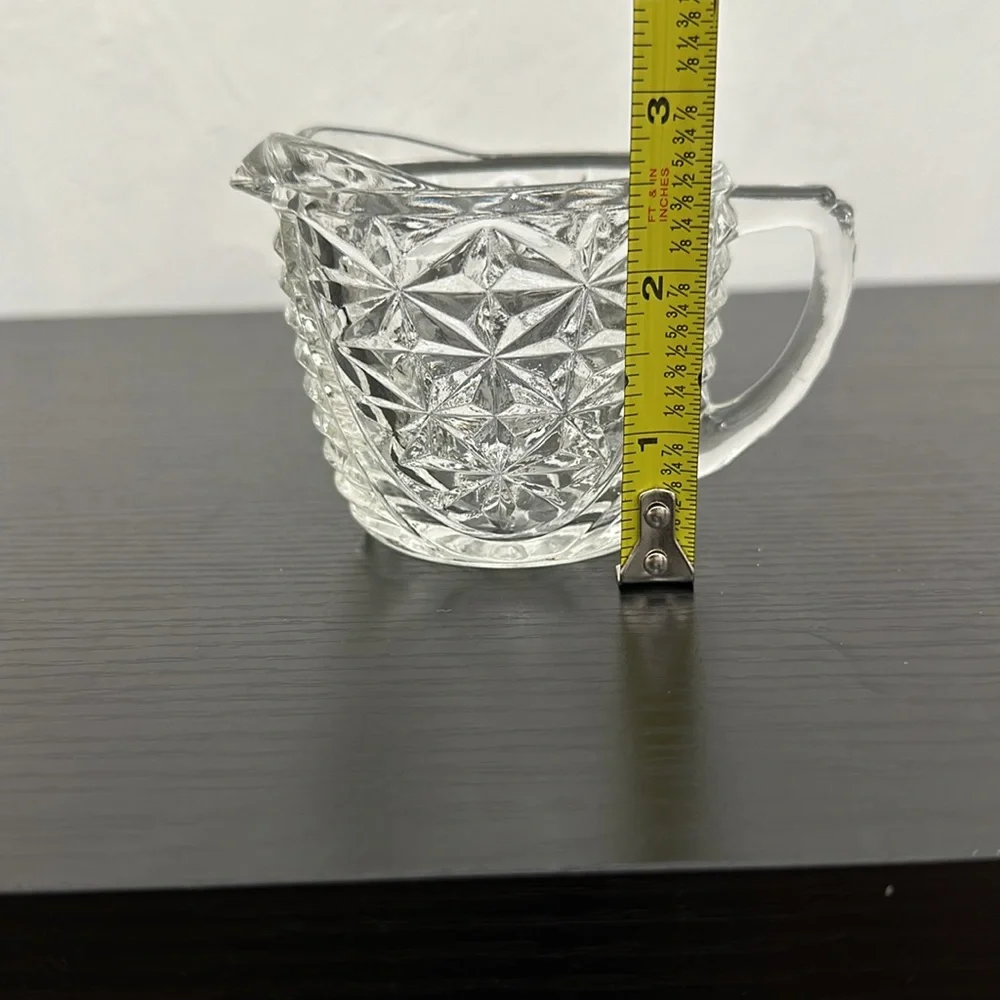 Anchor Hocking Vintage Stars & Bars Creamer Pitcher
